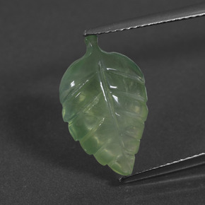 9,17 ctw natürlicher Grün Prehnit, Ausgefallene Form, Lichtdurchlässig