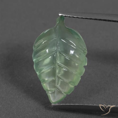 5.11ct Natürlicher Warmes Grün Prehnit, Fantasie, Lichtdurchlässig