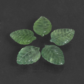 20,29 ct natürliche grüner Prehnit-Edelsteine, Fantasieschliff, Lichtdurchlässig