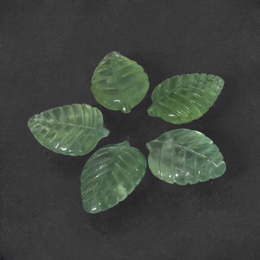 20,29 ct natürliche grüner Prehnit-Edelsteine, Fantasieschliff, Lichtdurchlässig