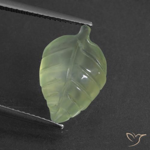 5.76ct Natürlicher gelb-grün Prehnit, Fantasie, Lichtdurchlässig