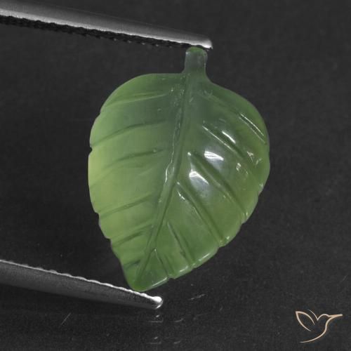 6.65ct Natürlicher gelblich-grün Prehnit, Fantasie, Lichtdurchlässig