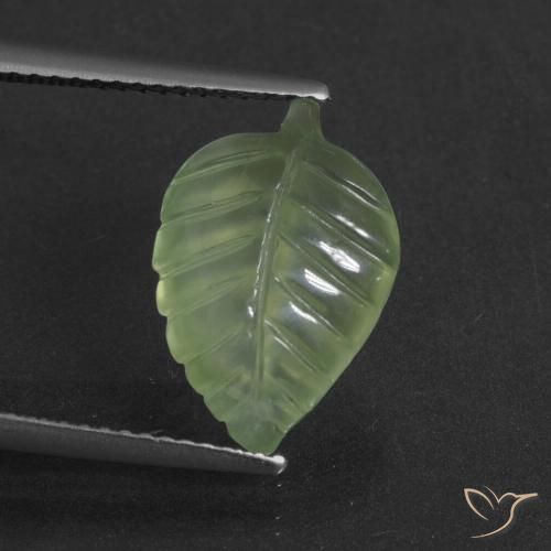 4.62ct Natürlicher gelblich-grün Prehnit, Fantasie, Lichtdurchlässig