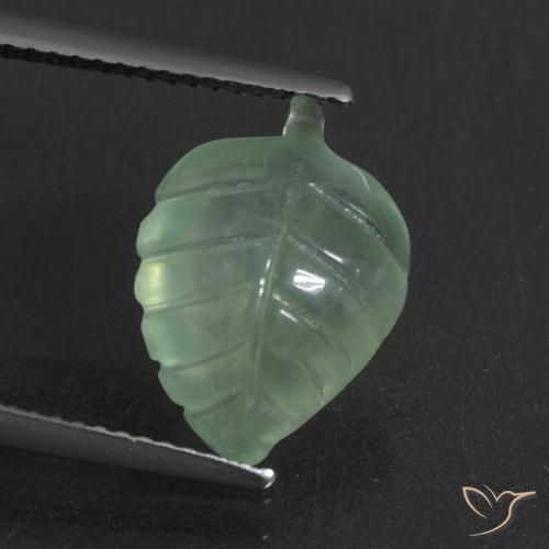 4.92ct Natürlicher Helles Mintgrün Prehnit, Fantasie, Lichtdurchlässig