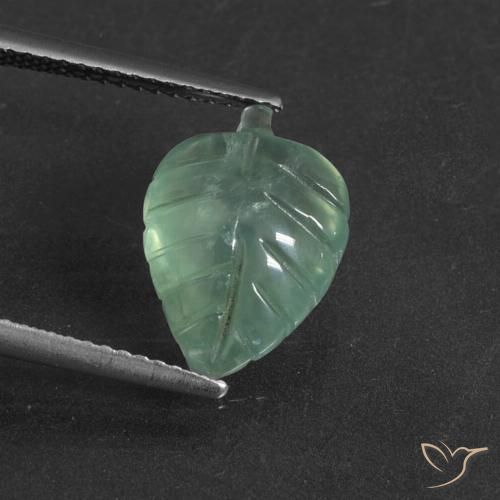 4.67ct Natürlicher mintgrün Prehnit, Fantasie, Lichtdurchlässig