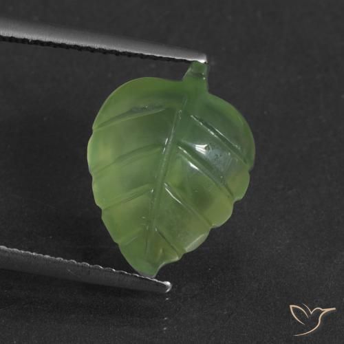 6.21ct Natürlicher Mittelgrün Prehnit, Fantasie, Lichtdurchlässig