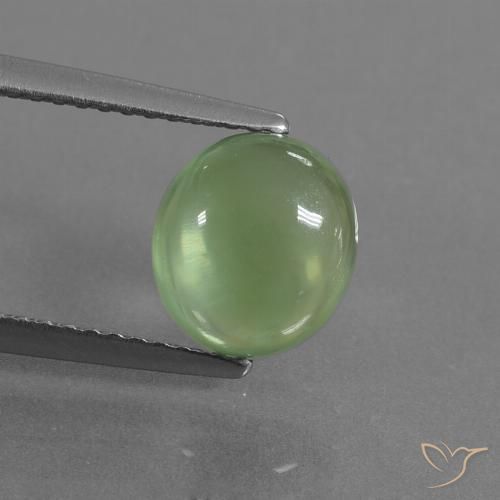 2.36ct Natürlicher gelb-grün Prehnit, Oval, Transparent