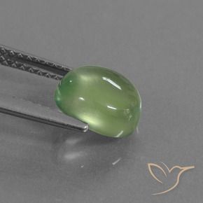 9,17 ctw natürlicher gelb-grün Prehnit, Oval, Transparent