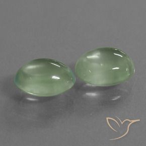 3.79 ct natürliche Helles Birnengrün Prehnit-Edelsteine, Oval, Transparent