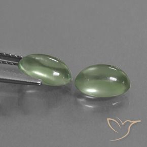2.63 ct natürliche gelblich-grün Prehnit-Edelsteine, Oval, Transparent