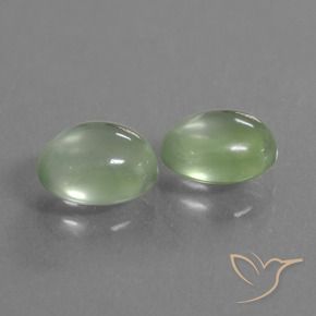 3.79 ct natürliche Warmes Grün Prehnit-Edelsteine, Oval, Transparent
