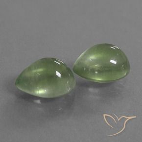 4.45 ct natürliche Warmes Grün Prehnit-Edelsteine, Birnenform, Transparent