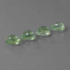 5.10 ct natürliche Grün Prehnit-Edelsteine, Birnenform, Transparent