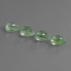 5.10 ct natürliche Grün Prehnit-Edelsteine, Birnenform, Transparent