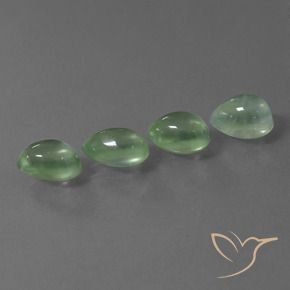 7.48 ct natürliche hellgrün Prehnit-Edelsteine, Birnenform, Transparent