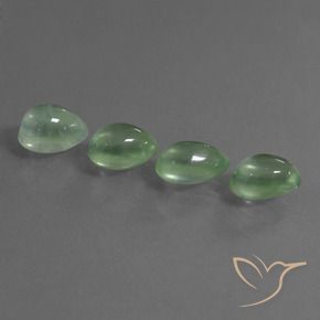 7.48 ct natürliche hellgrün Prehnit-Edelsteine, Birnenform, Transparent