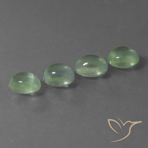 6.48 ct natürliche Sehr helles Grün Prehnit-Edelsteine, Oval, Transparent