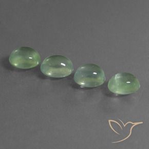 6.48 ct natürliche Sehr helles Grün Prehnit-Edelsteine, Oval, Transparent
