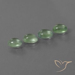 4.14 ct natürliche Hellgelb Grün Prehnit-Edelsteine, Oval, Transparent