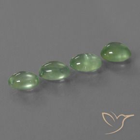 5.77 ct natürliche Hellgelb Grün Prehnit-Edelsteine, Oval, Transparent