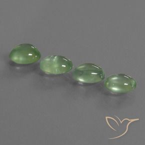 5.77 ct natürliche Hellgelb Grün Prehnit-Edelsteine, Oval, Transparent