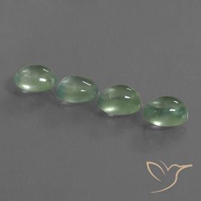 5.83 ct natürliche Helles Birnengrün Prehnit-Edelsteine, Oval, Transparent