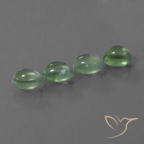 7.80 ct natürliche Warmes Grün Prehnit-Edelsteine, Oval, Transparent