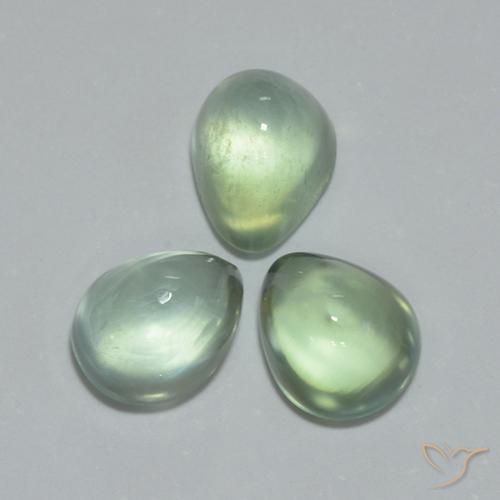 3.64 ct natürliche Sehr helles Grün Prehnit-Edelsteine, Birnenform, Transparent