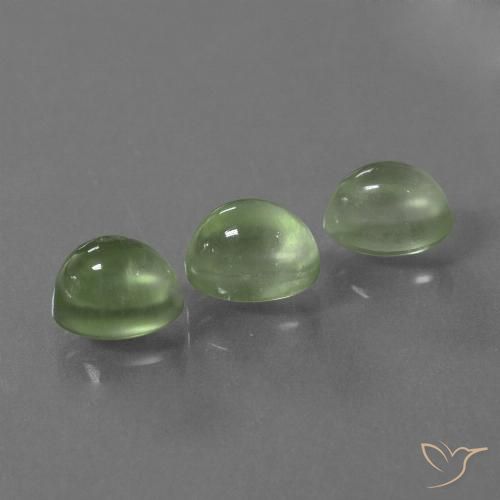 4.94ctw Natürlicher gelb-grün Prehnit, Oval, Transparent