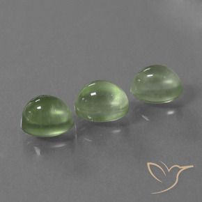 4.94 ct natürliche gelb-grün Prehnit-Edelsteine, Oval, Transparent