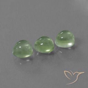 3.59 ct natürliche Blasses Limettengrün Prehnit-Edelsteine, Runden, Transparent