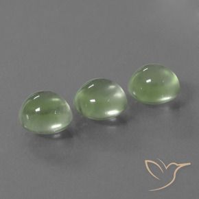 5.89 ct natürliche gelb-grün Prehnit-Edelsteine, Runden, Transparent