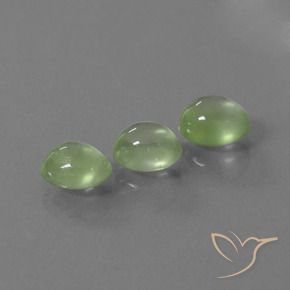 3.69 ct natürliche gelblich-grün Prehnit-Edelsteine, Oval, Transparent