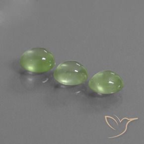3.69 ct natürliche gelblich-grün Prehnit-Edelsteine, Oval, Transparent