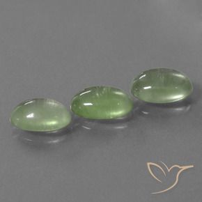 4.67 ct natürliche gelblich-grün Prehnit-Edelsteine, Oval, Transparent