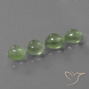 8.35 ct natürliche Birnengrün Prehnit-Edelsteine, Oval, Transparent