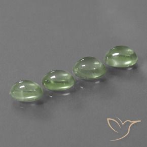 6.48 ct natürliche Hellgelb Grün Prehnit-Edelsteine, Oval, Transparent