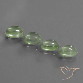 6.48 ct natürliche Hellgelb Grün Prehnit-Edelsteine, Oval, Transparent