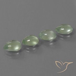 5,59 ct natürliche grüner Prehnit-Edelsteine, Birnenform, Transparent