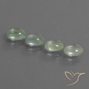 6.19 ct natürliche Sehr helles Grün Prehnit-Edelsteine, Oval, Transparent