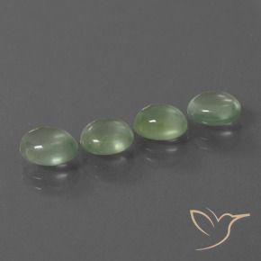 5.54 ct natürliche Helles Birnengrün Prehnit-Edelsteine, Oval, Transparent