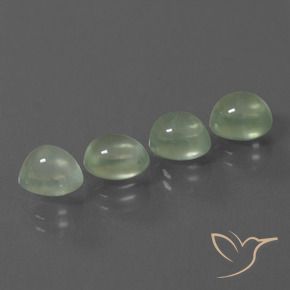 6.64 ct natürliche Blasses Grün Prehnit-Edelsteine, Oval, Transparent