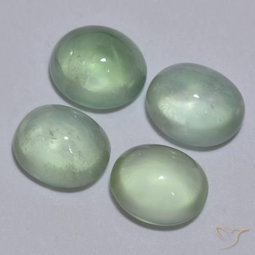 5.50 ct natürliche hellgrün Prehnit-Edelsteine, Oval, Transparent