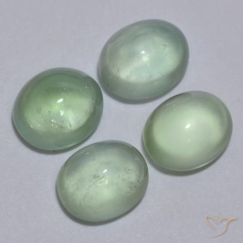5.50 ct natürliche hellgrün Prehnit-Edelsteine, Oval, Transparent