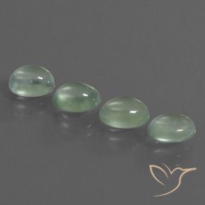 5.00 ct natürliche Hellgelb Grün Prehnit-Edelsteine, Oval, Transparent
