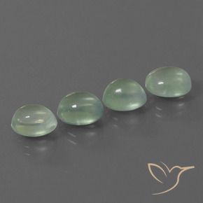 8.87 ct natürliche Helles Birnengrün Prehnit-Edelsteine, Oval, Transparent
