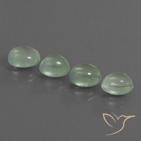 8.87 ct natürliche Helles Birnengrün Prehnit-Edelsteine, Oval, Transparent