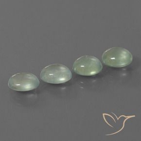6.41 ct natürliche Hellgelb Grün Prehnit-Edelsteine, Oval, Transparent