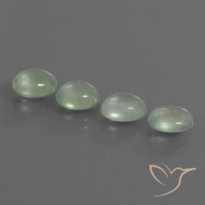 6.41 ct natürliche Hellgelb Grün Prehnit-Edelsteine, Oval, Transparent