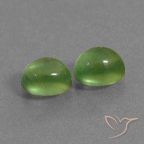 2.52 ct natürliche Mittelgrün Prehnit-Edelsteine, Oval, Transparent